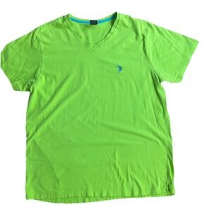U.S. Polo Assn Men's T-Shirt XL Green Crew Neck Short Sleeve Casual Tee